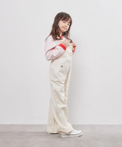 coen（コーエン）の「テープストラップオーバーオール（サロペット/オーバーオール・キッズ・ナチュラル/ネイビー・110/130/150）」の7枚目の写真