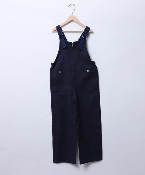coen（コーエン）の「テープストラップオーバーオール（サロペット/オーバーオール・キッズ・ナチュラル/ネイビー・110/130/150）」の14枚目の写真