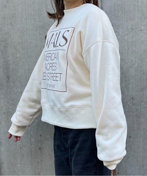 mi via loca(ミヴィアロカ)の「ビッグパールボタン 2WAY 枠ロゴ ボアスウェットカーディガン(スウェット・レディース・キナリ/スミクロ/ラベンダー・FREE)」の15枚目の写真