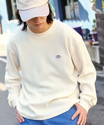 Dickies/ディッキーズ ロゴ刺繍ワッフルルーズロンTカットソー