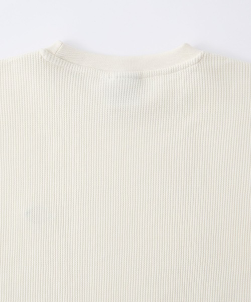 Dickies(ディッキーズ)の「Dickies/ディッキーズ ロゴ刺繍ワッフルルーズロンTカットソー(Tシャツ/カットソー・メンズ・スミクロ/オフホワイト/ネイビー/ベージュ・XL/L/M)」の15枚目の写真