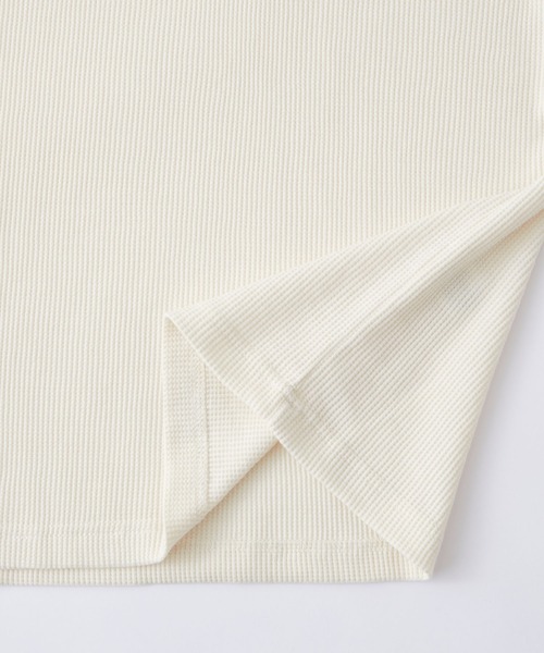 Dickies(ディッキーズ)の「Dickies/ディッキーズ ロゴ刺繍ワッフルルーズロンTカットソー(Tシャツ/カットソー・メンズ・スミクロ/オフホワイト/ネイビー/ベージュ・XL/L/M)」の16枚目の写真