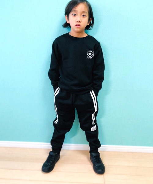 THE CASUAL（カジュアル）の「裏起毛　ラインテックパンツ（その他パンツ・キッズ・杢グレー/グレー系/ネイビー系/ブラック/グレー系1/ベージュ系/ネイビー/ベージュ/チャコール/ブラック系・130cm/140cm/150cm/160cm/110cm/120cm）」の11枚目の写真