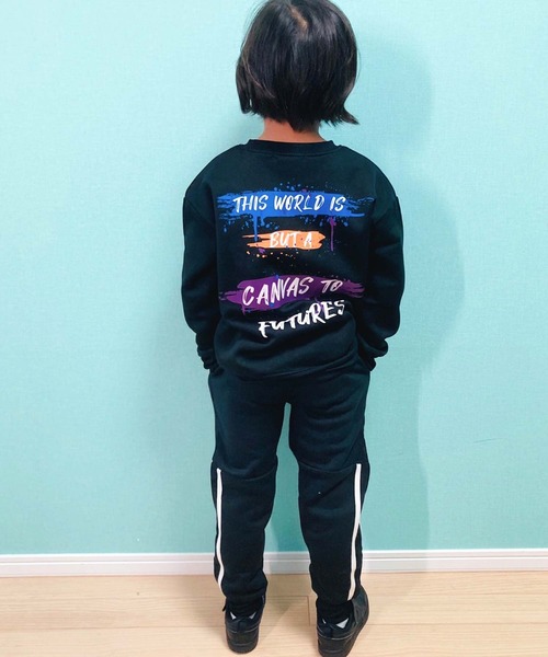 THE CASUAL（カジュアル）の「裏起毛　ラインテックパンツ（その他パンツ・キッズ・杢グレー/グレー系/ネイビー系/ブラック/グレー系1/ベージュ系/ネイビー/ベージュ/チャコール/ブラック系・130cm/140cm/150cm/160cm/110cm/120cm）」の18枚目の写真