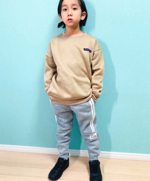 THE CASUAL（カジュアル）の「裏起毛　ラインテックパンツ（その他パンツ・キッズ・杢グレー/グレー系/ネイビー系/ブラック/グレー系1/ベージュ系/ネイビー/ベージュ/チャコール/ブラック系・130cm/140cm/150cm/160cm/110cm/120cm）」の20枚目の写真