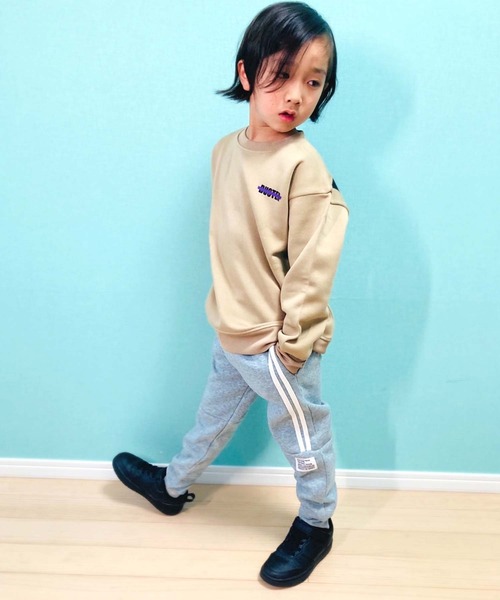 THE CASUAL（カジュアル）の「裏起毛　ラインテックパンツ（その他パンツ・キッズ・杢グレー/グレー系/ネイビー系/ブラック/グレー系1/ベージュ系/ネイビー/ベージュ/チャコール/ブラック系・130cm/140cm/150cm/160cm/110cm/120cm）」の21枚目の写真