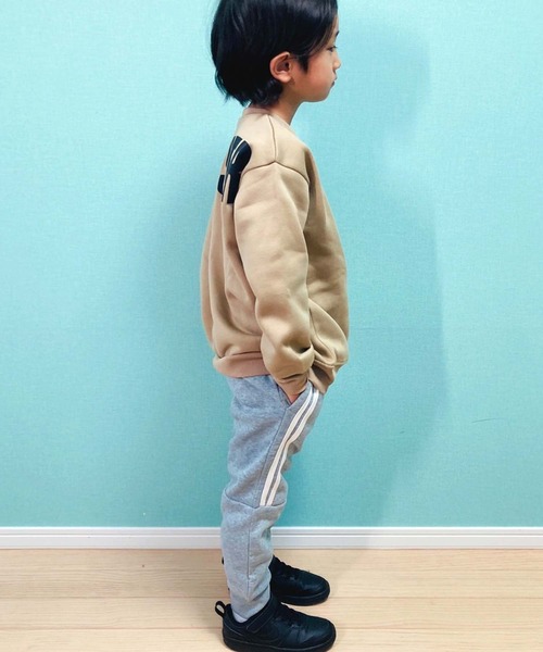 THE CASUAL（カジュアル）の「裏起毛　ラインテックパンツ（その他パンツ・キッズ・杢グレー/グレー系/ネイビー系/ブラック/グレー系1/ベージュ系/ネイビー/ベージュ/チャコール/ブラック系・130cm/140cm/150cm/160cm/110cm/120cm）」の22枚目の写真