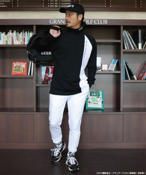 LUXE/R(ラグジュ)の「(RM)【ユニセックス】【LUXE/R】ポンチ ジャガード ロゴ リブ ジョガーパンツ(スウェットパンツ・メンズ・ブラック/グレー/ホワイト・MEDIUM/LARGE)」の10枚目の写真