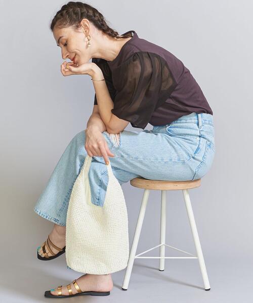 BEAUTY&YOUTH UNITED ARROWS(ビューティーアンドユースユナイテッドアローズ)の「コード ワンハンドル ショルダーバッグ(ショルダーバッグ・レディース・シルバー/ホワイト・FREE)」の4枚目の写真