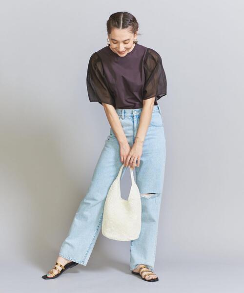 BEAUTY&YOUTH UNITED ARROWS(ビューティーアンドユースユナイテッドアローズ)の「コード ワンハンドル ショルダーバッグ(ショルダーバッグ・レディース・シルバー/ホワイト・FREE)」の6枚目の写真