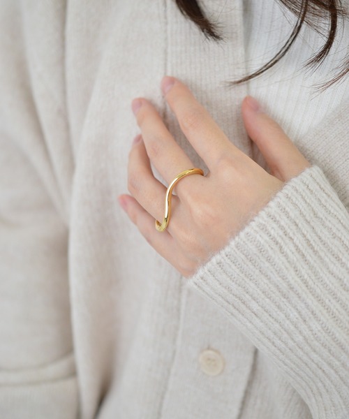 BROTHERHOOD（ブラザーフッド）の「【earyear】ダブル フィンガー リング v2（リング・レディース・その他8/その他6/その他2/その他14/その他4/その他12/その他9/その他1/その他7/その他5/その他11/その他13/その他3/その他10・FREE）」の3枚目の写真
