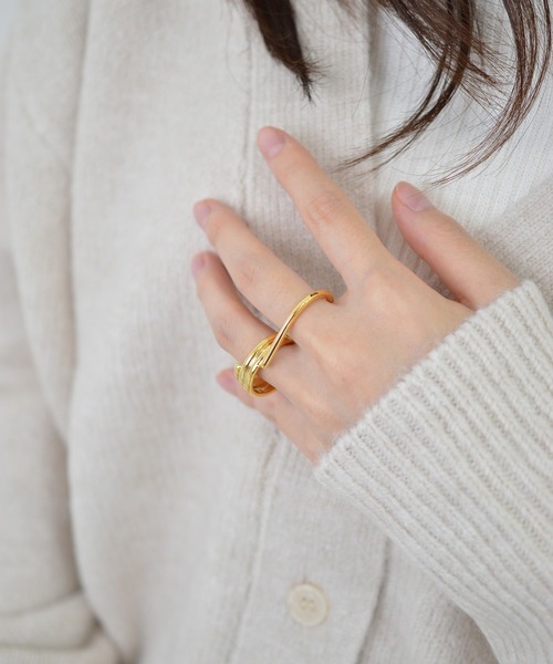 BROTHERHOOD（ブラザーフッド）の「【earyear】ダブル フィンガー リング v2（リング・レディース・その他8/その他6/その他2/その他14/その他4/その他12/その他9/その他1/その他7/その他5/その他11/その他13/その他3/その他10・FREE）」の6枚目の写真