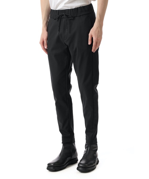 ブラックナイロンパンツ サイドポケット付　定価57200円　値下げ交渉可能 Black】nylon track Pants | Memento