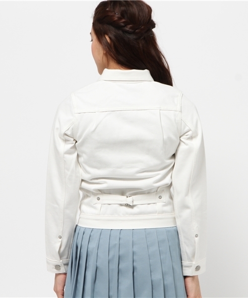 OUTLET（アウトレット）の「【BLOOM&BRANCH】SOSOホワイトGジャン（デニムジャケット・レディース・ホワイト・34）」の4枚目の写真