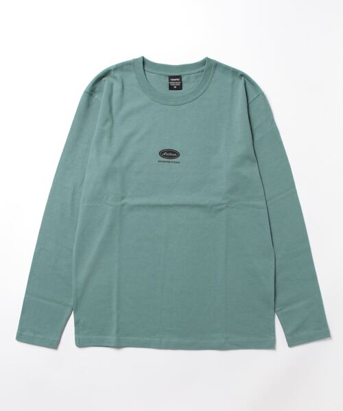 VIBGYOR(ヴィブジョー)の「プリント L/S C/N(BEY)(Tシャツ/カットソー・メンズ・ブラック/グリーン系その他/ホワイト・MEDIUM/LARGE)」の1枚目の写真