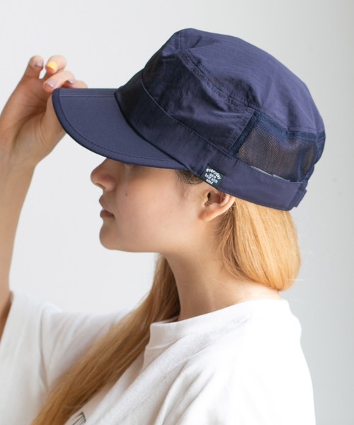 14+(イチヨンプラス)の「撥水メッシュワークキャップ(キャップ・レディース・ベージュ/ネイビー/カーキ/ブラック・MEDIUM/X-LARGE)」の4枚目の写真