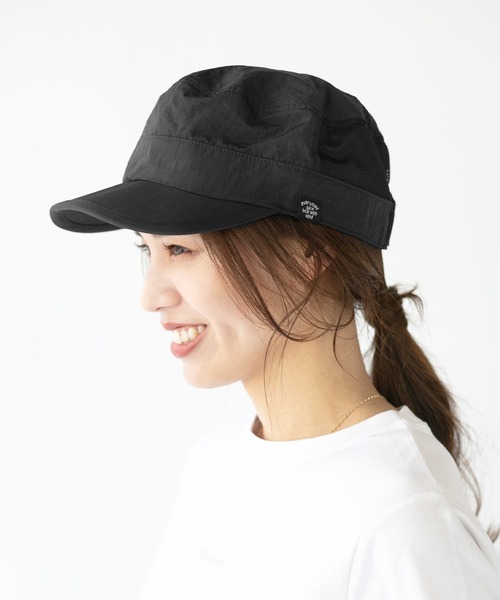 14+(イチヨンプラス)の「撥水メッシュワークキャップ(キャップ・レディース・ベージュ/ネイビー/カーキ/ブラック・MEDIUM/X-LARGE)」の16枚目の写真