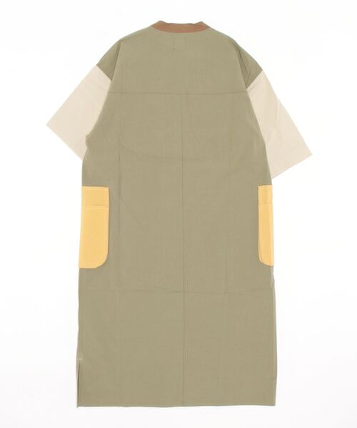 KRIFF MAYER Lady's Collection（クリフメイヤーレディースコレクション）の「キャンプワンピース（シャツワンピース・レディース・ブラウン/セージグリーン/カラフル/チャコール/イエロー・LARGE/MEDIUM）」の8枚目の写真