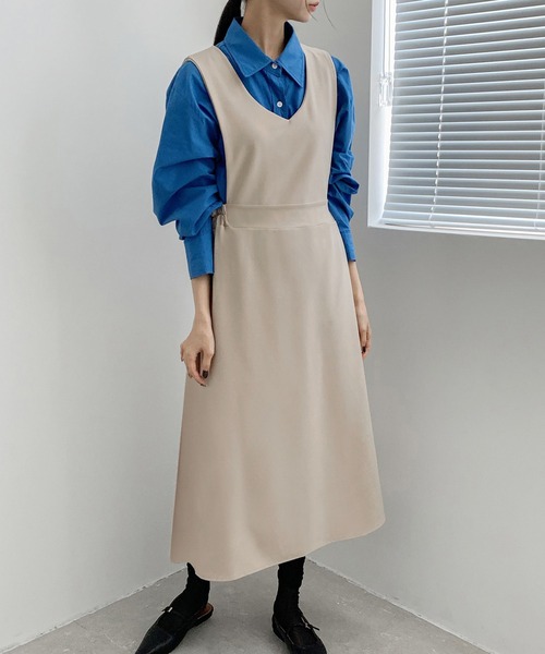 fd style（エフディ スタイル）の「ジョイ袖なし バンディング ワンピース（ワンピース・レディース・Black/Beige・FREE）」の22枚目の写真