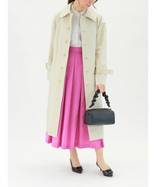 Te chichi（テチチ）の「ミニグログランタックフレアスカート（スカート・レディース・ピンク/グリーン/ベージュ/ネイビー・SMALL/MEDIUM）」の10枚目の写真