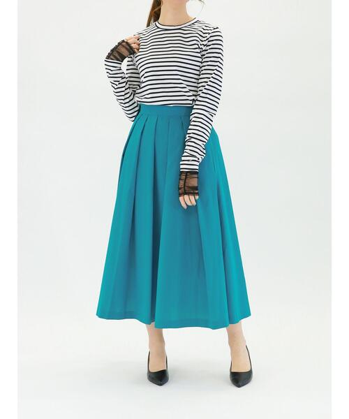 Te chichi（テチチ）の「ミニグログランタックフレアスカート（スカート・レディース・ピンク/グリーン/ベージュ/ネイビー・SMALL/MEDIUM）」の15枚目の写真