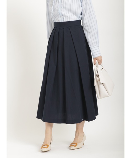 Te chichi（テチチ）の「ミニグログランタックフレアスカート（スカート・レディース・ピンク/グリーン/ベージュ/ネイビー・SMALL/MEDIUM）」の3枚目の写真