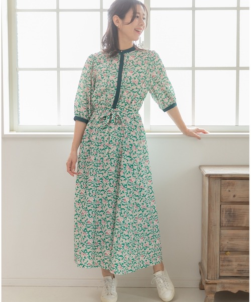 PREFERIR（プレフェリール）の「バンドカラー ボタニカル 花柄