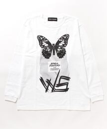 WORLD STANDARD/ワールドスタンダード バタフライアートプリント 長袖Tシャツ WSLT-006