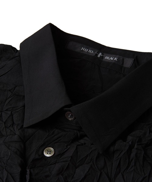 NO ID.（ノーアイディ）の「【NO ID.】Washer Short Collar Shirt / ワッシャー ショート カラー シャツ（シャツ/ブラウス・メンズ・ホワイト/グレー/ブラック・ONE SIZE）」の8枚目の写真