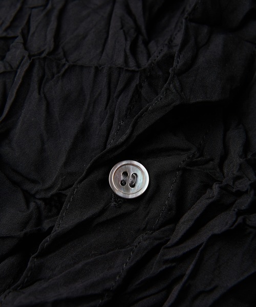 NO ID.（ノーアイディ）の「【NO ID.】Washer Short Collar Shirt / ワッシャー ショート カラー シャツ（シャツ/ブラウス・メンズ・ホワイト/グレー/ブラック・ONE SIZE）」の9枚目の写真