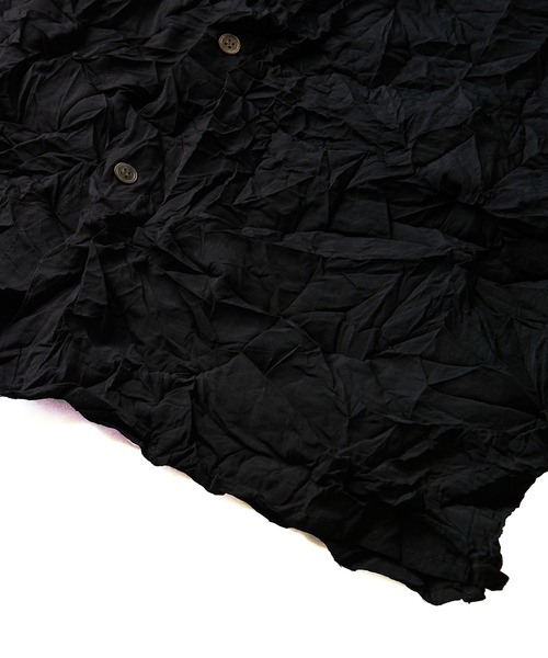 NO ID.（ノーアイディ）の「【NO ID.】Washer Short Collar Shirt / ワッシャー ショート カラー シャツ（シャツ/ブラウス・メンズ・ホワイト/グレー/ブラック・ONE SIZE）」の12枚目の写真