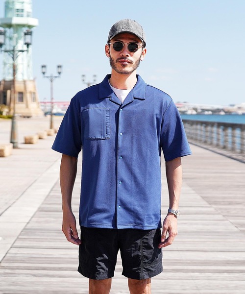 TYGHUS（タイガス）の「TYGHUS(タイガス)クーリング半袖シャツ（シャツ/ブラウス・メンズ・ブラック/ネイビー・X-LARGE/LARGE/MEDIUM）」の3枚目の写真