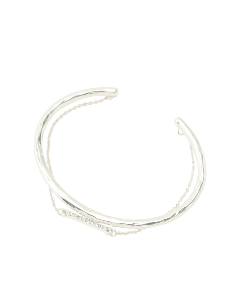 VIS（ビス）の「ダブルラインビジューバングル（バングル/リストバンド・レディース・シルバー/ゴールド・FREE）」の10枚目の写真