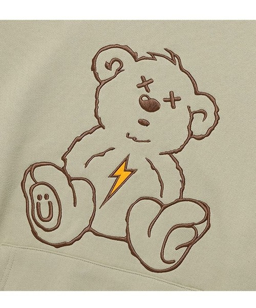 ISTKUNST(イストクンスト)の「【UNISEX】ISTKUNST/サンダーベアーフーディー 2194580(パーカー・レディース・グリーン/ベージュ・MEDIUM/LARGE)」の3枚目の写真