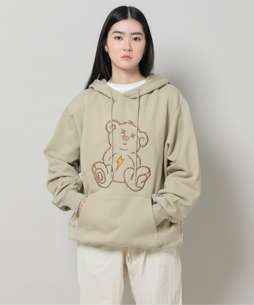 ISTKUNST(イストクンスト)の「【UNISEX】ISTKUNST/サンダーベアーフーディー 2194580(パーカー・レディース・グリーン/ベージュ・MEDIUM/LARGE)」の14枚目の写真
