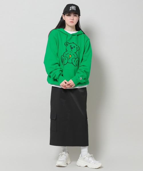 ISTKUNST(イストクンスト)の「【UNISEX】ISTKUNST/サンダーベアーフーディー 2194580(パーカー・レディース・グリーン/ベージュ・MEDIUM/LARGE)」の18枚目の写真