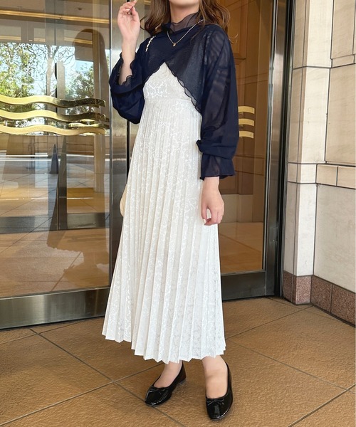 あーちゃんリバティジャガード キャミワンピース セール】ジャガードリボンキャミワンピース【ZOZOTOWN限定アイテム