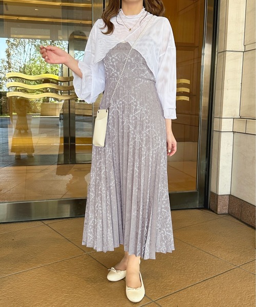 セール】ジャガードリボンキャミワンピース【ZOZOTOWN限定アイテム