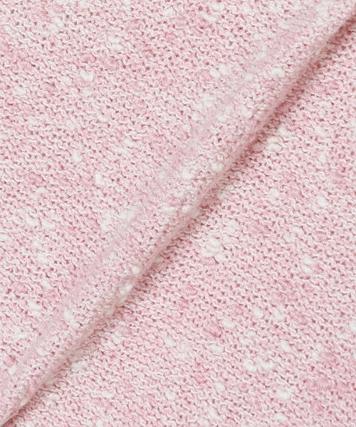G.V.G.V.（ジーヴィージーヴィー）の「TWEED N/S KNIT（ニット/セーター・レディース・ピンク/ブラック・ONE SIZE）」の12枚目の写真