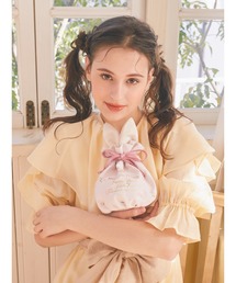 Maison de FLEUR（メゾンドフルール）の「ラビットプリント巾着（ポーチ）」