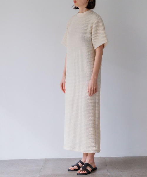ワンピース yu ワンピース 『とろみリネンブレンド 後リボンのAライン