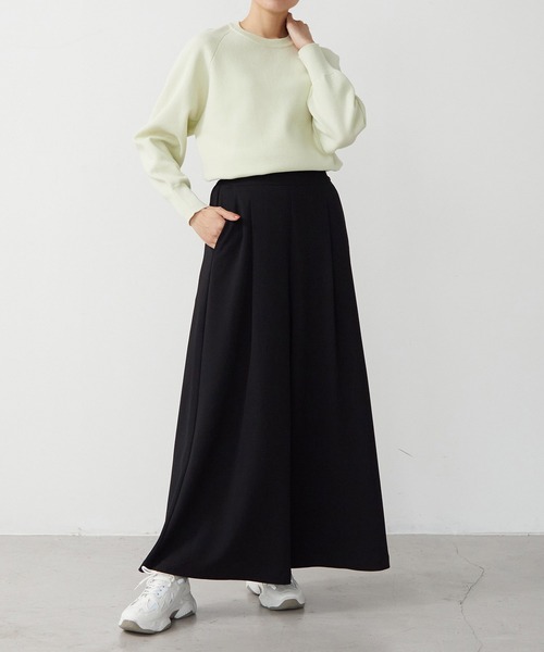 for/c（フォーシー）の「[新色追加]スウェットライクニットプルオーバー【サスティナブル】（ニット/セーター・レディース・ブラック/ライトベージュ/ライム/ライトパープル/レッド/グレー/チャコールグレー/オフホワイト/ピンク・M/L/LL）」の12枚目の写真