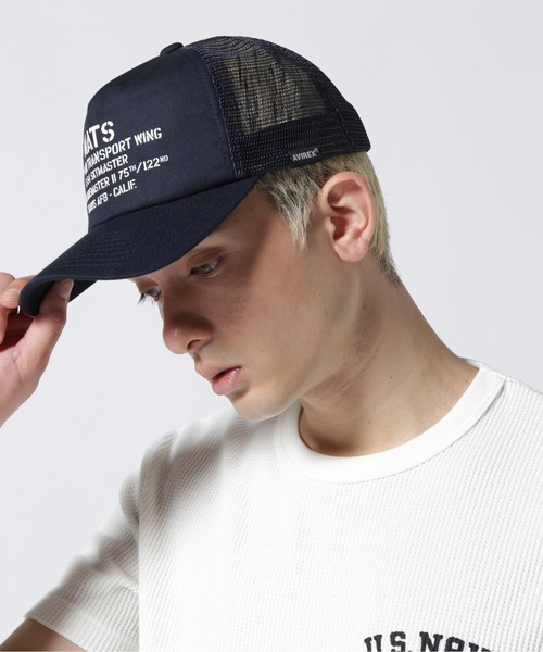 AVIREX（アヴィレックス）の「MESH CAP MATS / メッシュ キャップ / AVIREX / アヴィレックス（キャップ・メンズ・その他/オリーブ系/ネイビー/ブラック・F）」の11枚目の写真