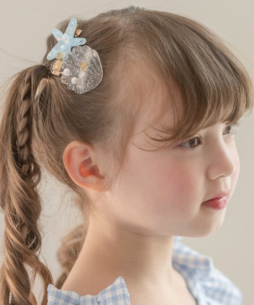 Catherine Cottage（キャサリンコテージ）の「【ZOZO限定】シェル＆ヒトデヘアクリップ2個セット（バレッタ/ヘアクリップ・キッズ・ピンク/ホワイト/ブルー/グリーン・FREE）」の13枚目の写真