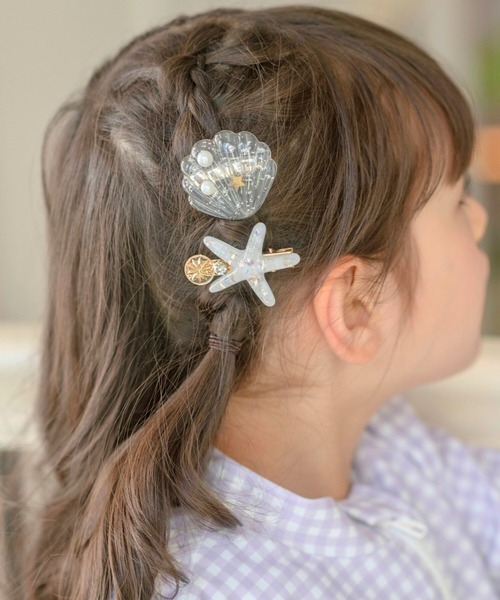 Catherine Cottage（キャサリンコテージ）の「【ZOZO限定】シェル＆ヒトデヘアクリップ2個セット（バレッタ/ヘアクリップ・キッズ・ピンク/ホワイト/ブルー/グリーン・FREE）」の22枚目の写真