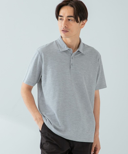 URBAN RESEARCH ROSSO MEN（アーバンリサーチロッソメン）の「『XLサイズあり』ハイパフォーマンス鹿の子ポロシャツ（ポロシャツ・メンズ・グレー/ホワイト/カーキ/ブラック/ブラウン/ブルー系その他/レッド/ネイビー・MEDIUM/SMALL/X-LARGE/LARGE）」の10枚目の写真