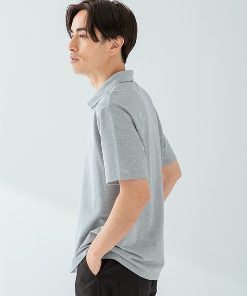 URBAN RESEARCH ROSSO MEN（アーバンリサーチロッソメン）の「『XLサイズあり』ハイパフォーマンス鹿の子ポロシャツ（ポロシャツ・メンズ・グレー/ホワイト/カーキ/ブラック/ブラウン/ブルー系その他/レッド/ネイビー・MEDIUM/SMALL/X-LARGE/LARGE）」の11枚目の写真