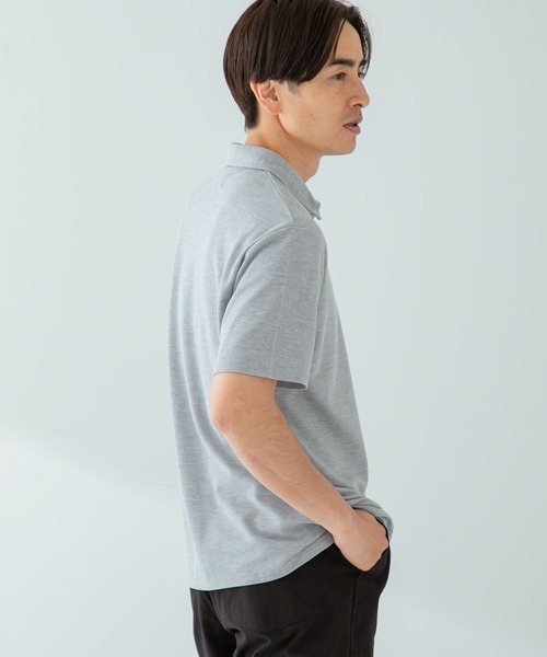 URBAN RESEARCH ROSSO MEN（アーバンリサーチロッソメン）の「『XLサイズあり』ハイパフォーマンス鹿の子ポロシャツ（ポロシャツ・メンズ・グレー/ホワイト/カーキ/ブラック/ブラウン/ブルー系その他/レッド/ネイビー・MEDIUM/SMALL/X-LARGE/LARGE）」の12枚目の写真