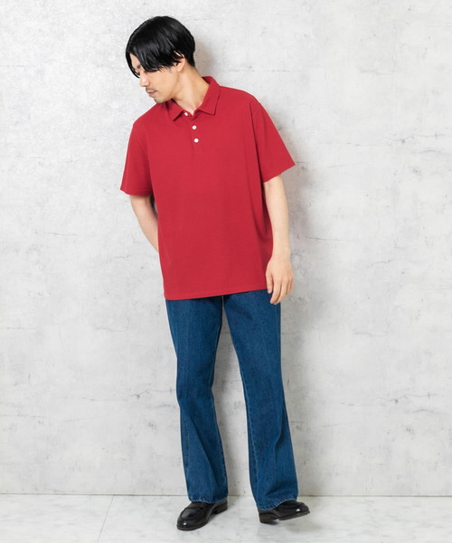 URBAN RESEARCH ROSSO MEN（アーバンリサーチロッソメン）の「『XLサイズあり』ハイパフォーマンス鹿の子ポロシャツ（ポロシャツ・メンズ・グレー/ホワイト/カーキ/ブラック/ブラウン/ブルー系その他/レッド/ネイビー・MEDIUM/SMALL/X-LARGE/LARGE）」の19枚目の写真