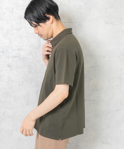 URBAN RESEARCH ROSSO MEN（アーバンリサーチロッソメン）の「『XLサイズあり』ハイパフォーマンス鹿の子ポロシャツ（ポロシャツ・メンズ・グレー/ホワイト/カーキ/ブラック/ブラウン/ブルー系その他/レッド/ネイビー・MEDIUM/SMALL/X-LARGE/LARGE）」の21枚目の写真